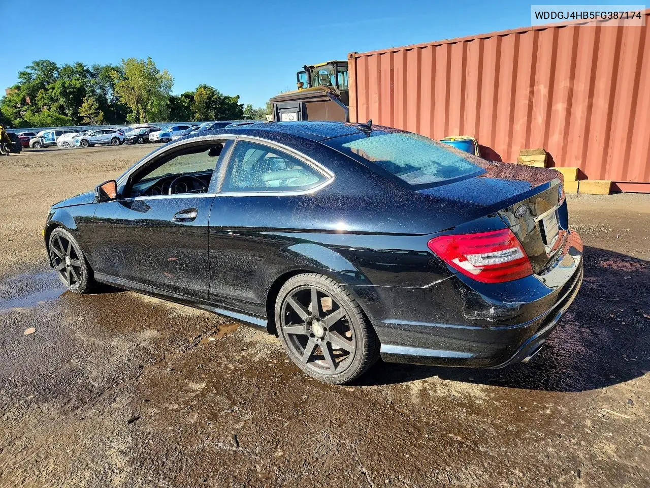 2015 MERCEDES C-KLASSE VIN WDDGJ4HB5FG387174 — фото 2