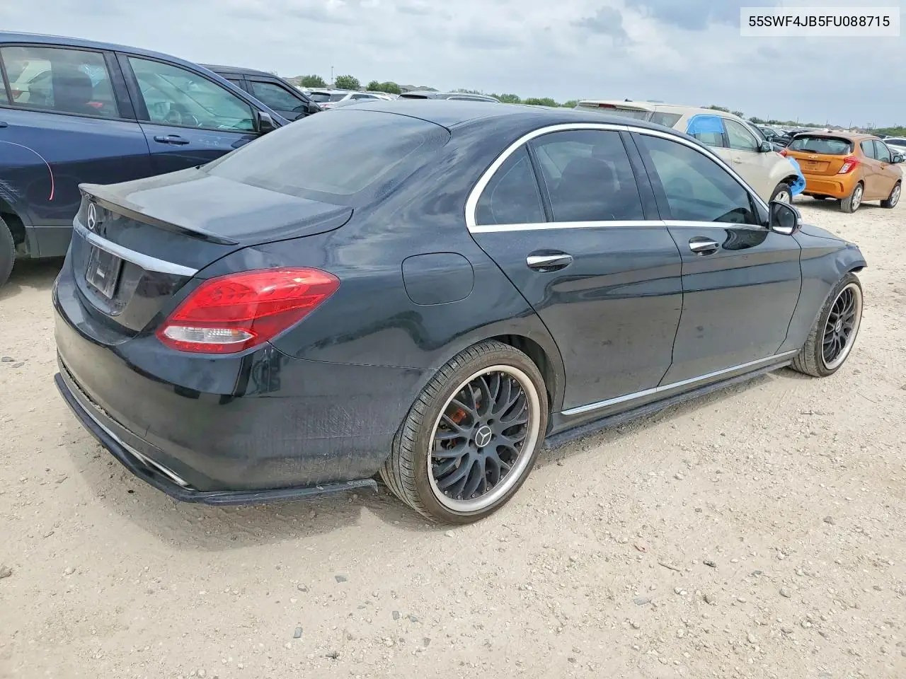 2015 MERCEDES C-KLASSE VIN 55SWF4JB5FU088715 — фото 3