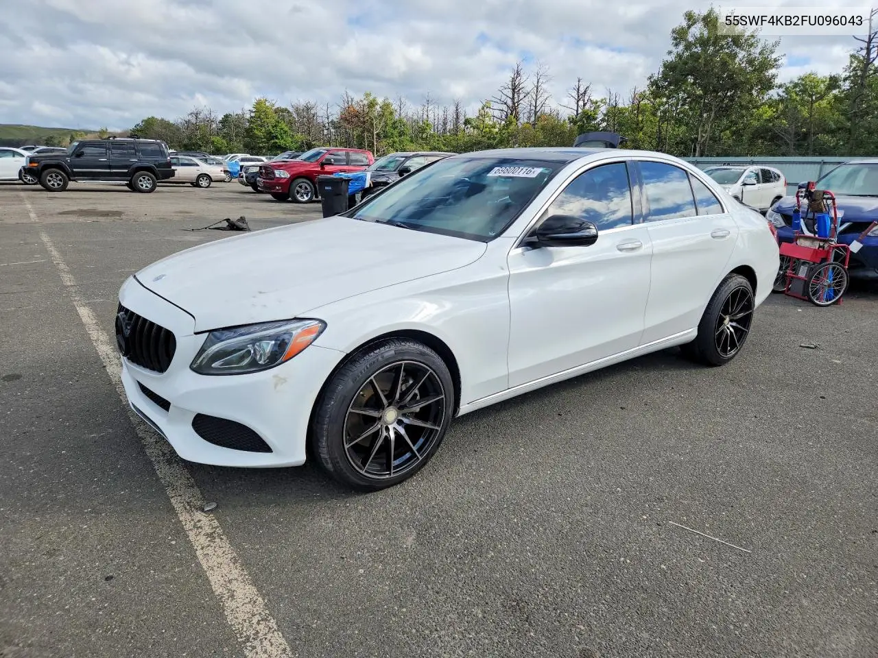 MERCEDES C-KLASSE 2015, VIN 55SWF4KB2FU096043