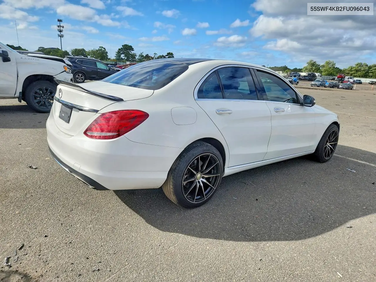 2015 MERCEDES C-KLASSE VIN 55SWF4KB2FU096043 — фото 3