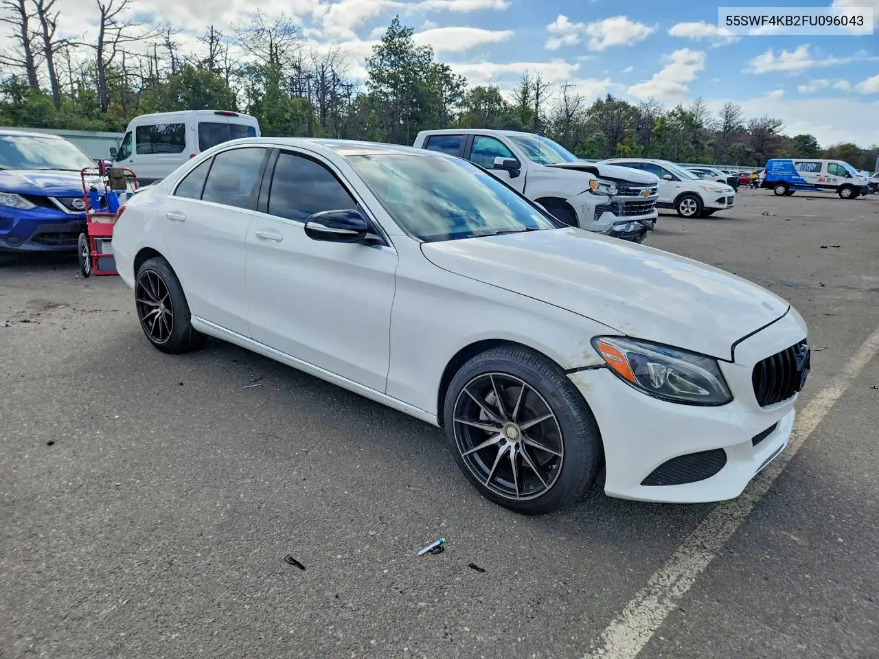 2015 MERCEDES C-KLASSE VIN 55SWF4KB2FU096043 — фото 4