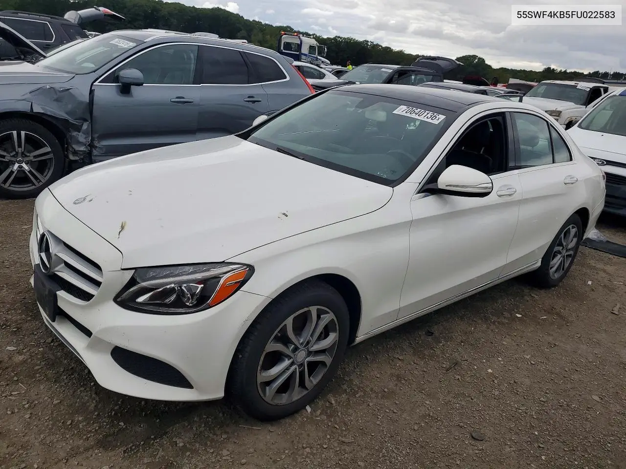 MERCEDES C-KLASSE 2015, VIN 55SWF4KB5FU022583