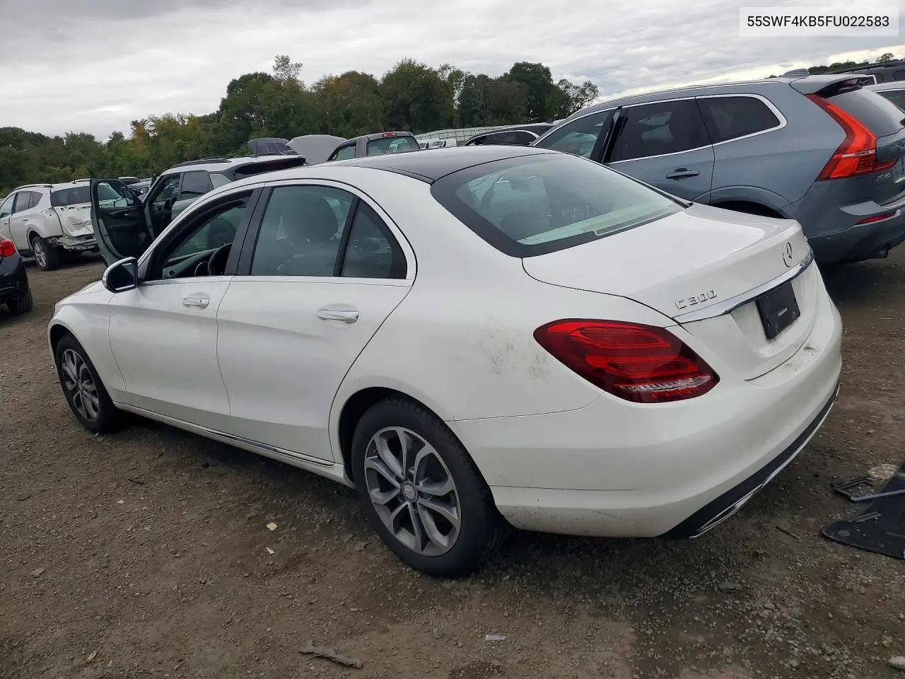 2015 MERCEDES C-KLASSE VIN 55SWF4KB5FU022583 — фото 2