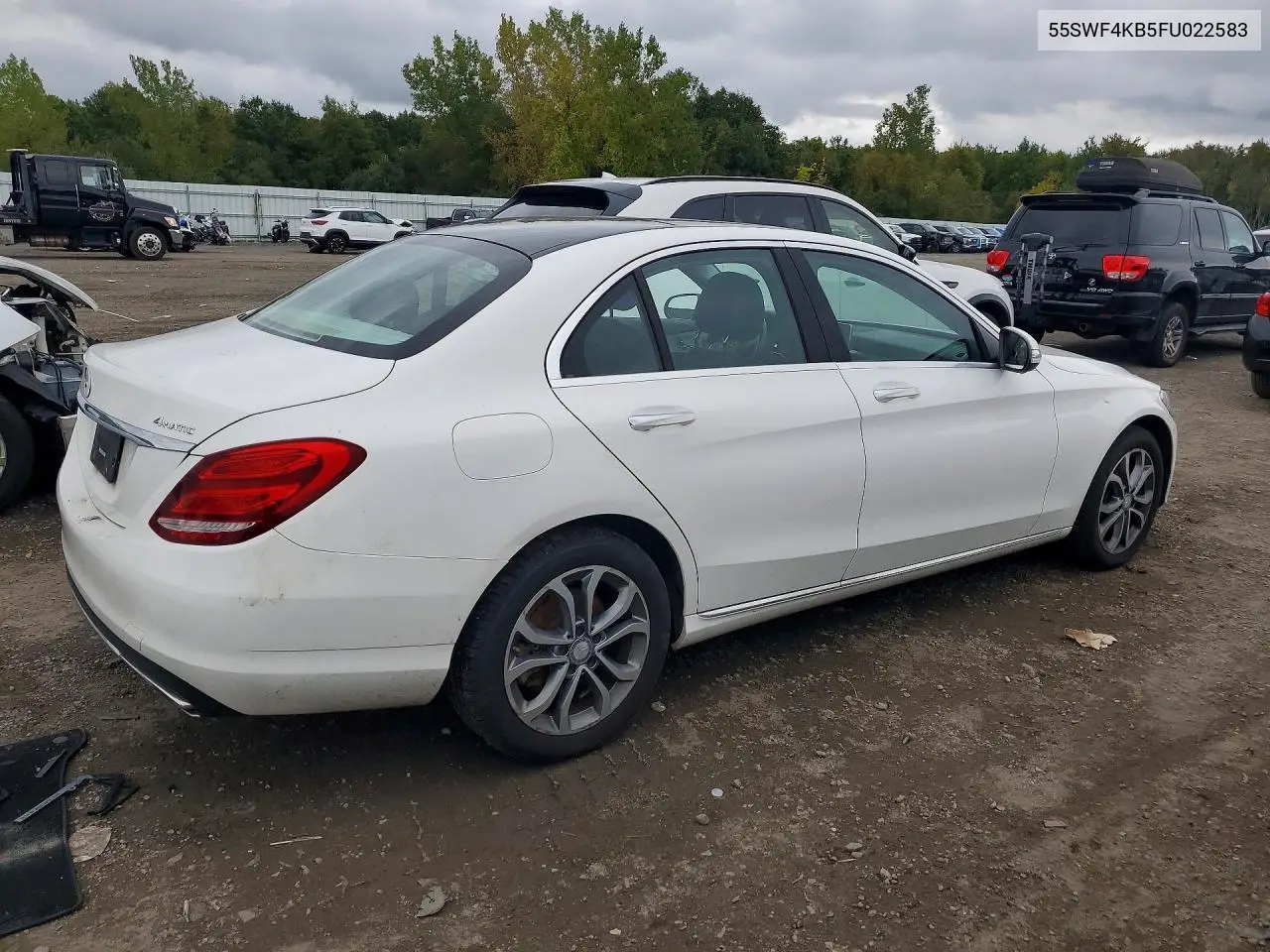 2015 MERCEDES C-KLASSE VIN 55SWF4KB5FU022583 — фото 3
