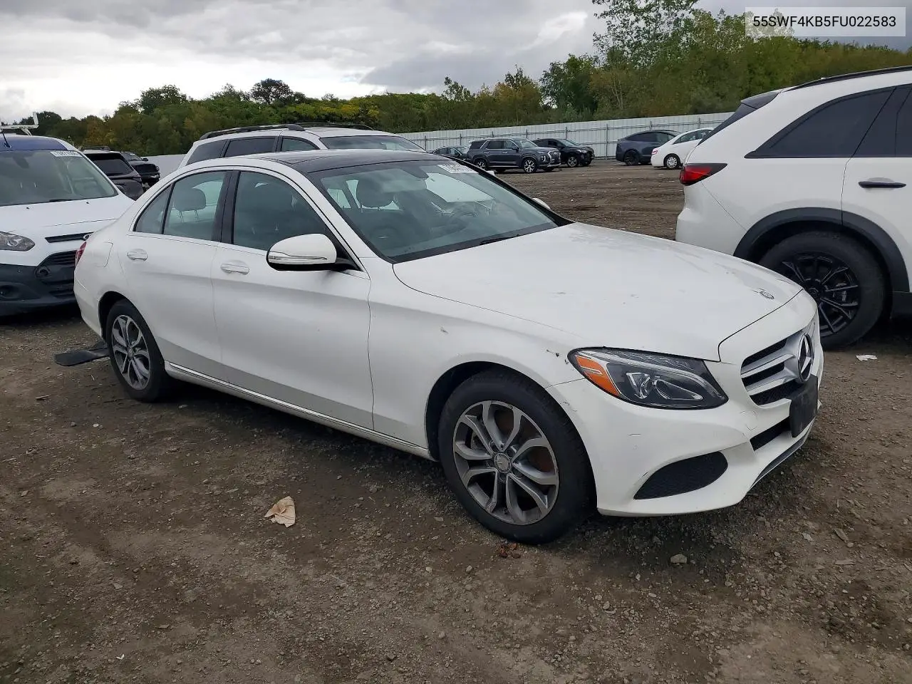 2015 MERCEDES C-KLASSE VIN 55SWF4KB5FU022583 — фото 4
