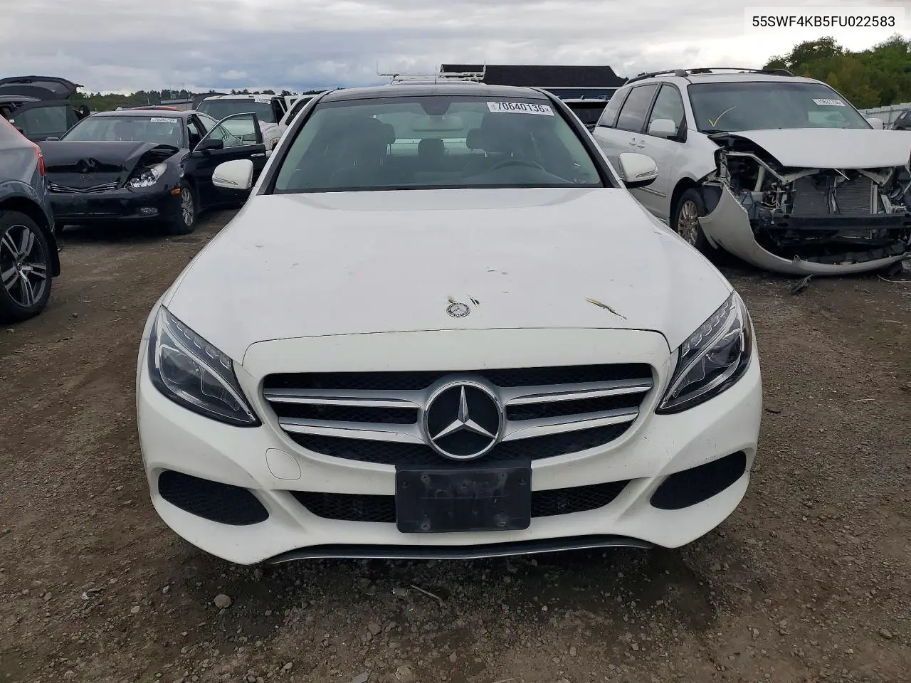 2015 MERCEDES C-KLASSE VIN 55SWF4KB5FU022583 — фото 5
