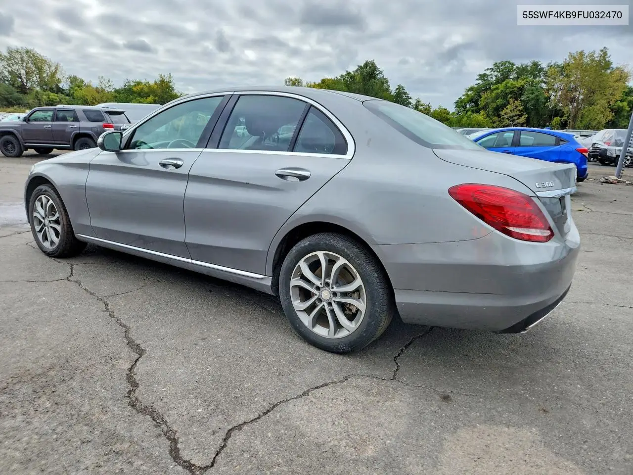 2015 MERCEDES C-KLASSE VIN 55SWF4KB9FU032470 — фото 2