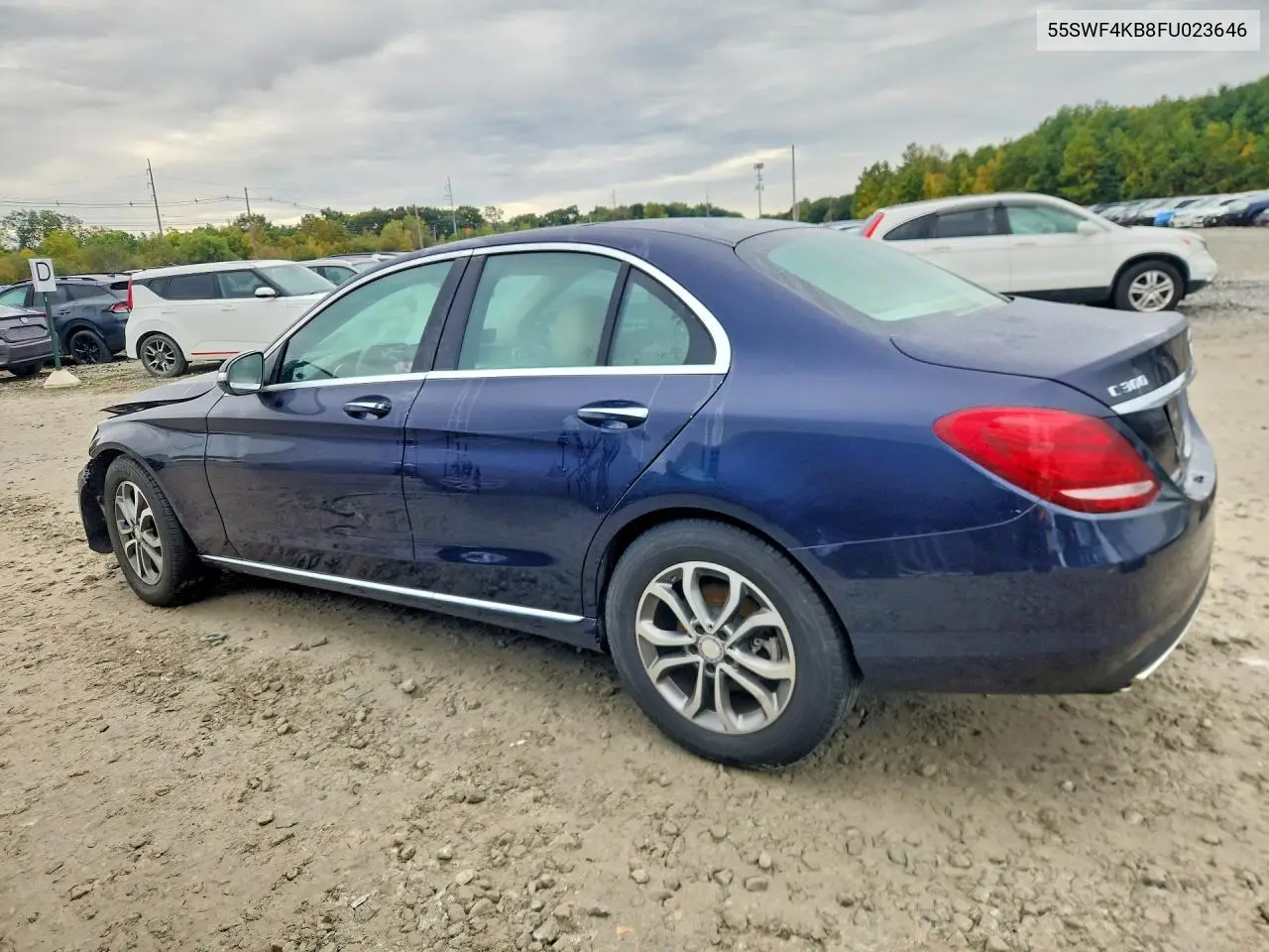 2015 MERCEDES C-KLASSE VIN 55SWF4KB8FU023646 — фото 2