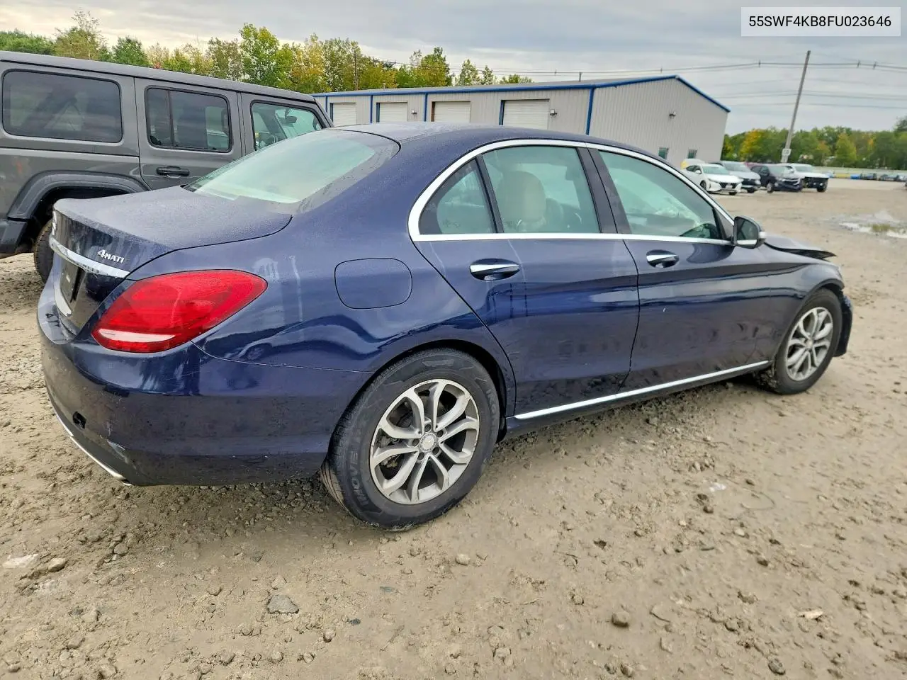 2015 MERCEDES C-KLASSE VIN 55SWF4KB8FU023646 — фото 3