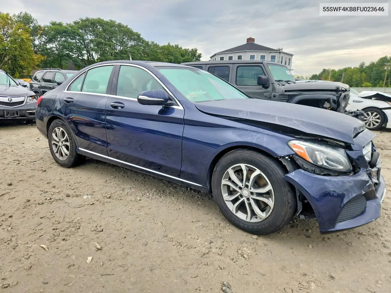 2015 MERCEDES C-KLASSE VIN 55SWF4KB8FU023646 — фото 4
