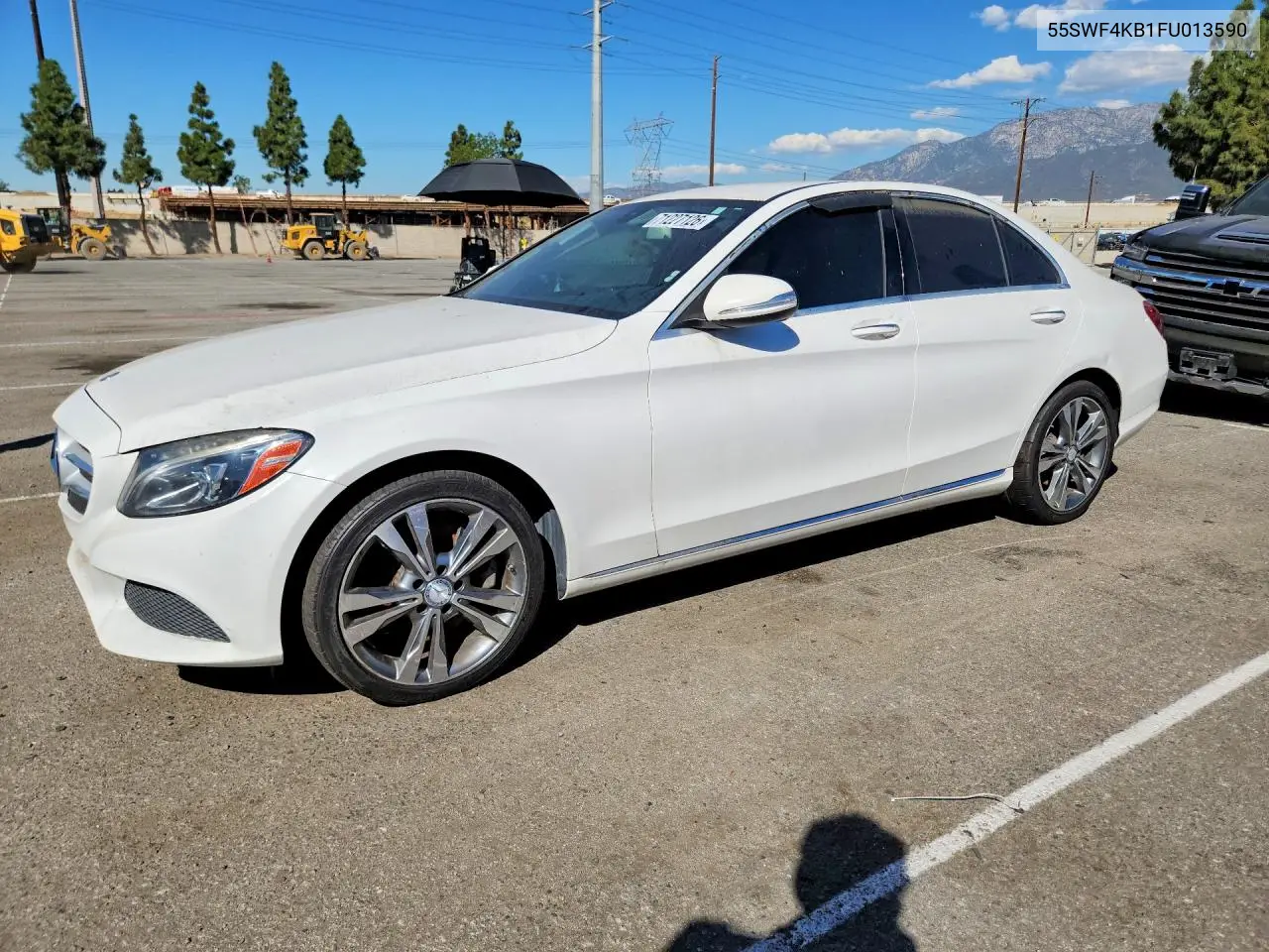 2015 MERCEDES C-KLASSE VIN 55SWF4KB1FU013590 — фото 2