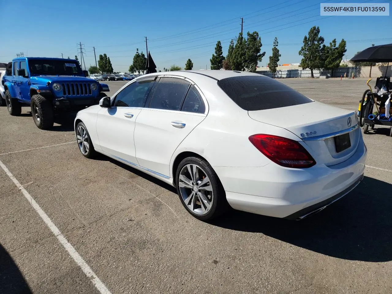 2015 MERCEDES C-KLASSE VIN 55SWF4KB1FU013590 — фото 3