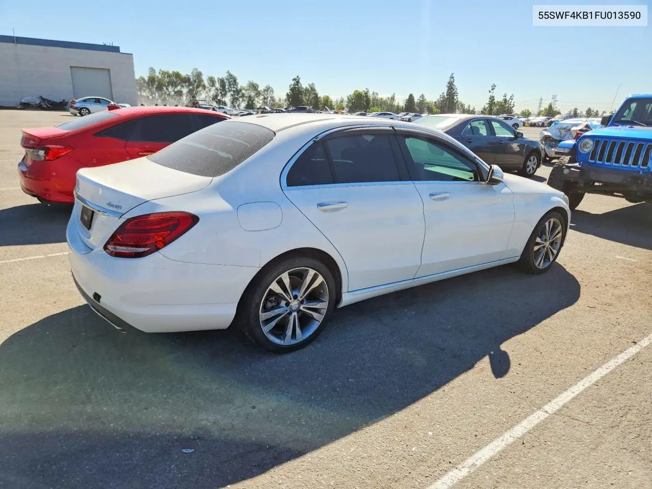 MERCEDES C-KLASSE 2015, VIN 55SWF4KB1FU013590