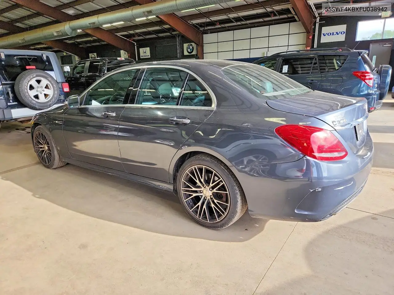 2015 MERCEDES C-KLASSE VIN 55SWF4KBXFU038942 — фото 2