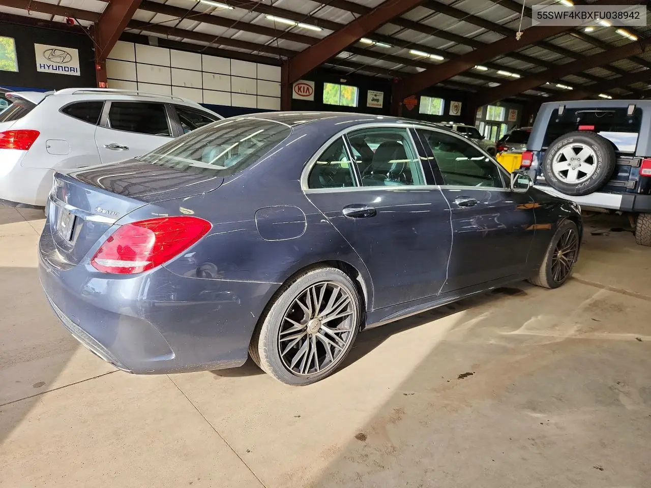 2015 MERCEDES C-KLASSE VIN 55SWF4KBXFU038942 — фото 3