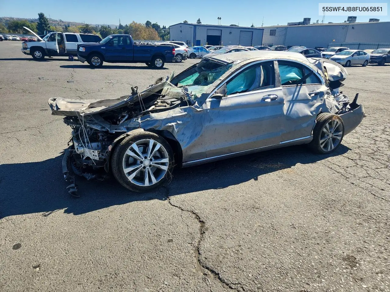 MERCEDES C-KLASSE 2015, VIN 55SWF4JB8FU065851