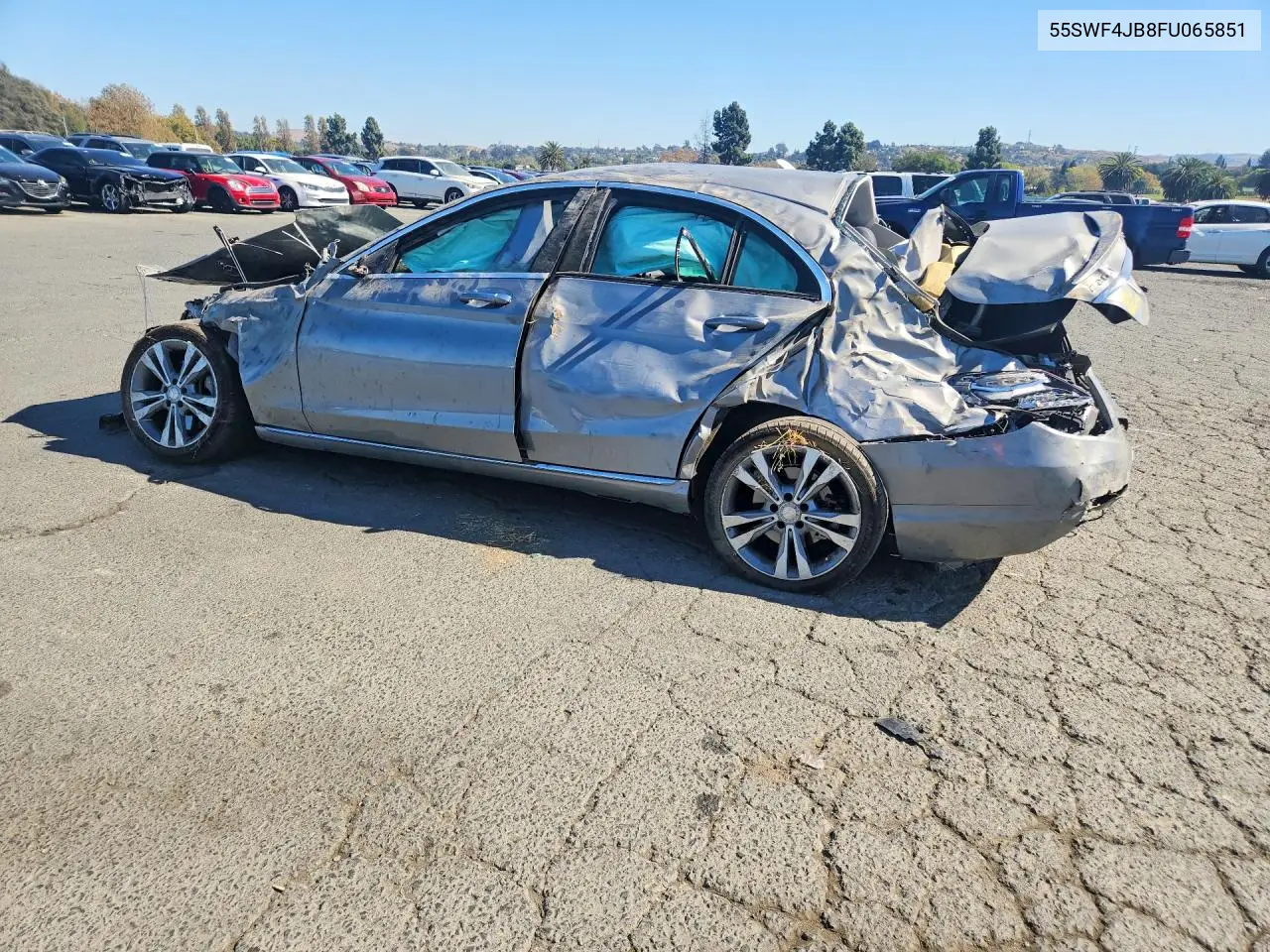 2015 MERCEDES C-KLASSE VIN 55SWF4JB8FU065851 — фото 2