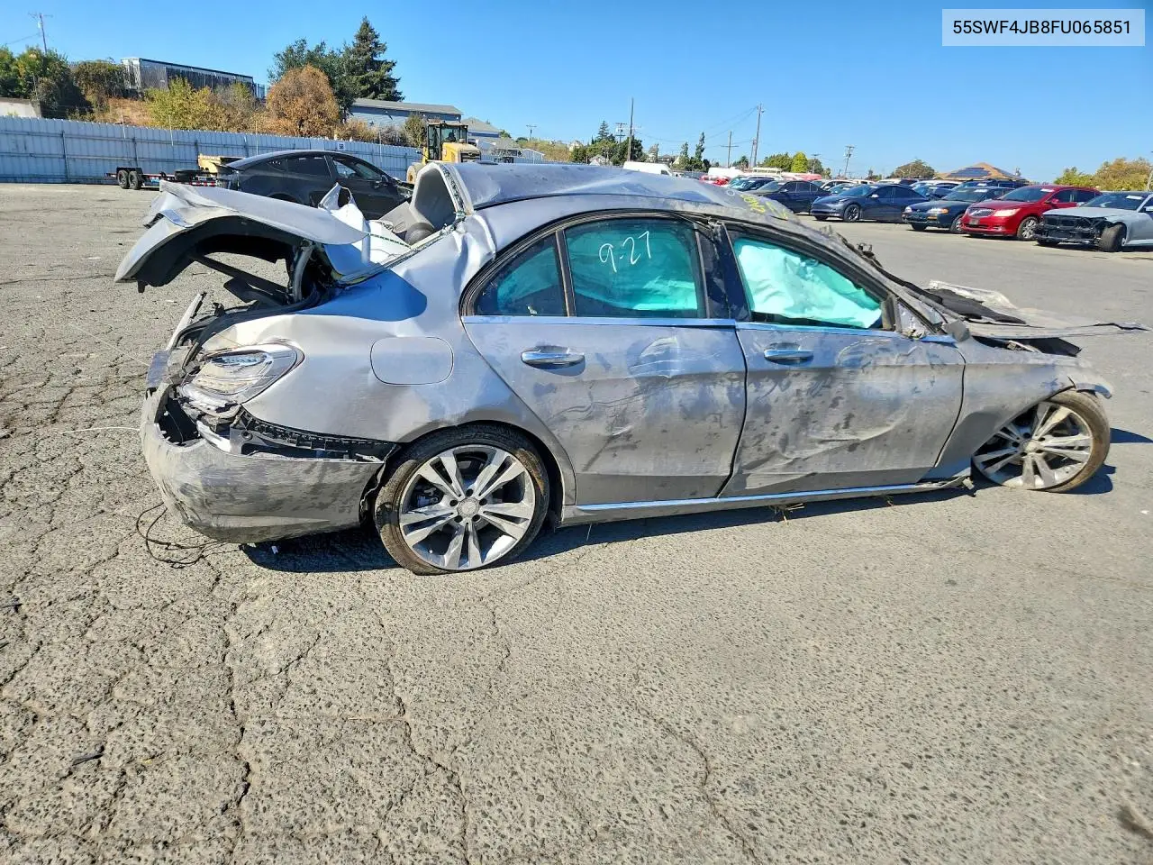 2015 MERCEDES C-KLASSE VIN 55SWF4JB8FU065851 — фото 3