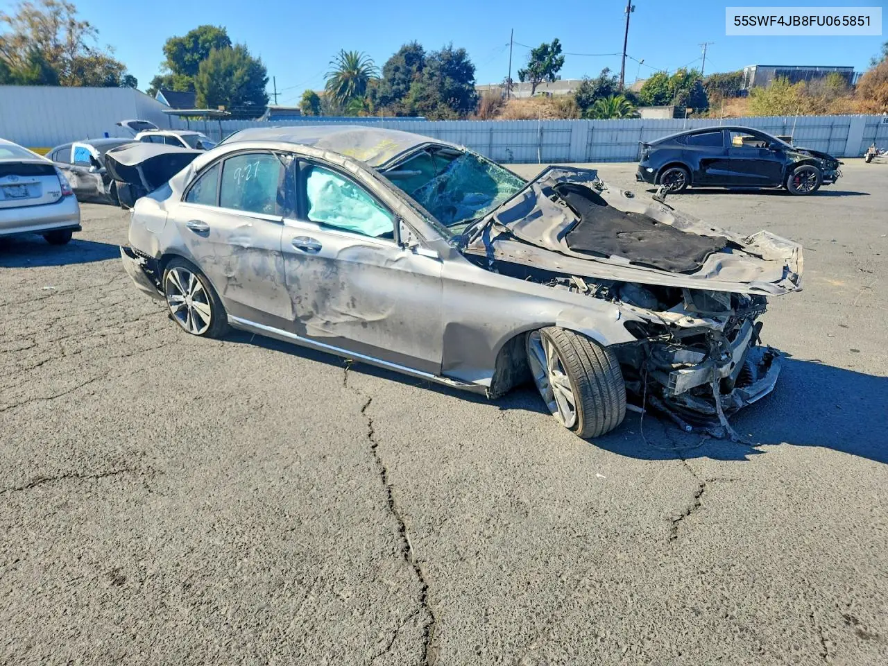 2015 MERCEDES C-KLASSE VIN 55SWF4JB8FU065851 — фото 4