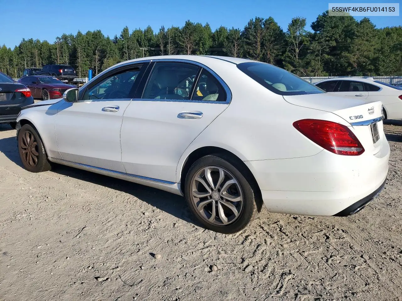 2015 MERCEDES C-KLASSE VIN 55SWF4KB6FU014153 — фото 2