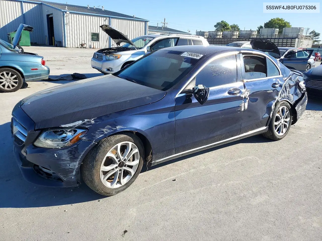 MERCEDES C-KLASSE 2015, VIN 55SWF4JB0FU075306