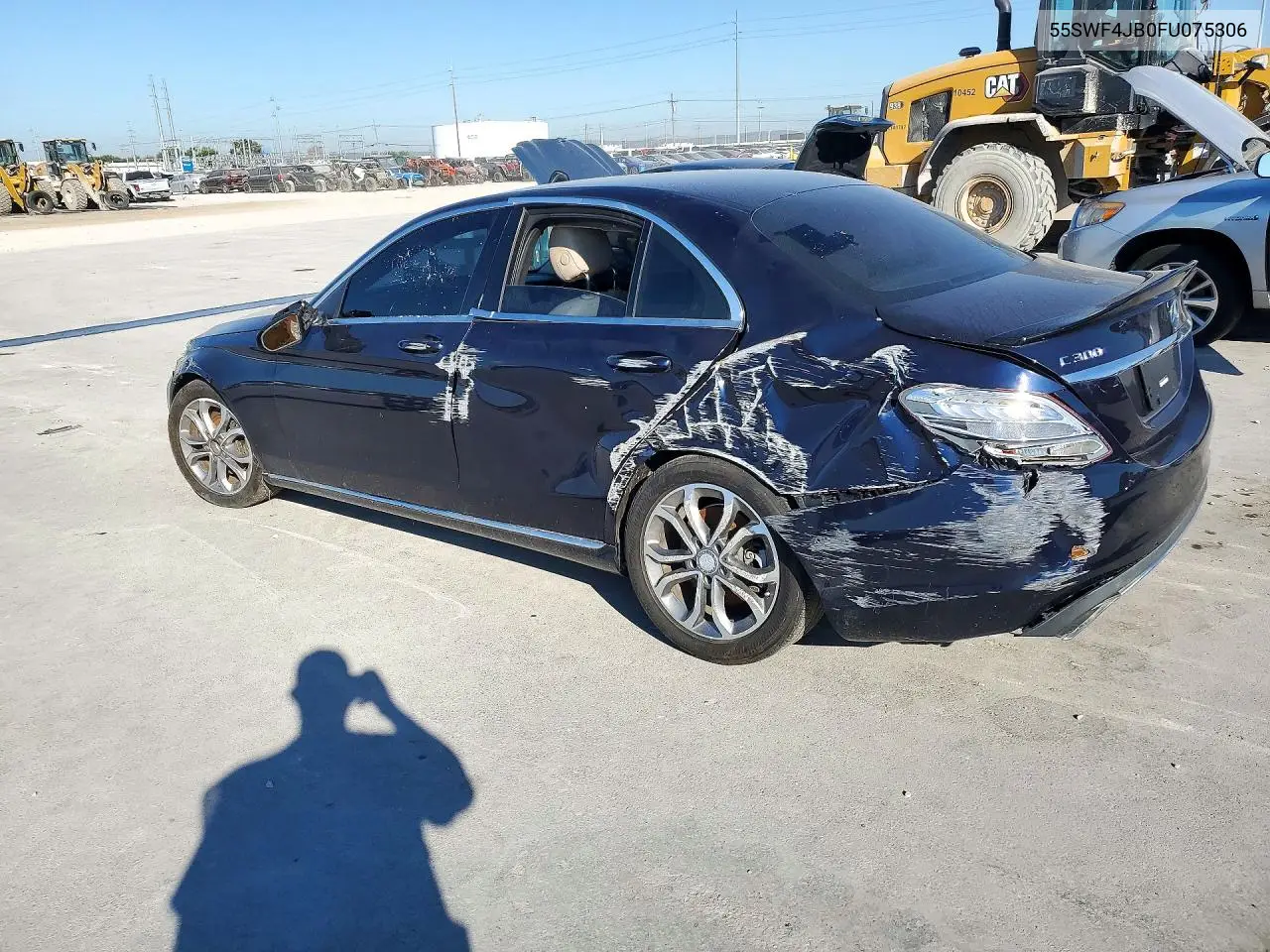 2015 MERCEDES C-KLASSE VIN 55SWF4JB0FU075306 — фото 2