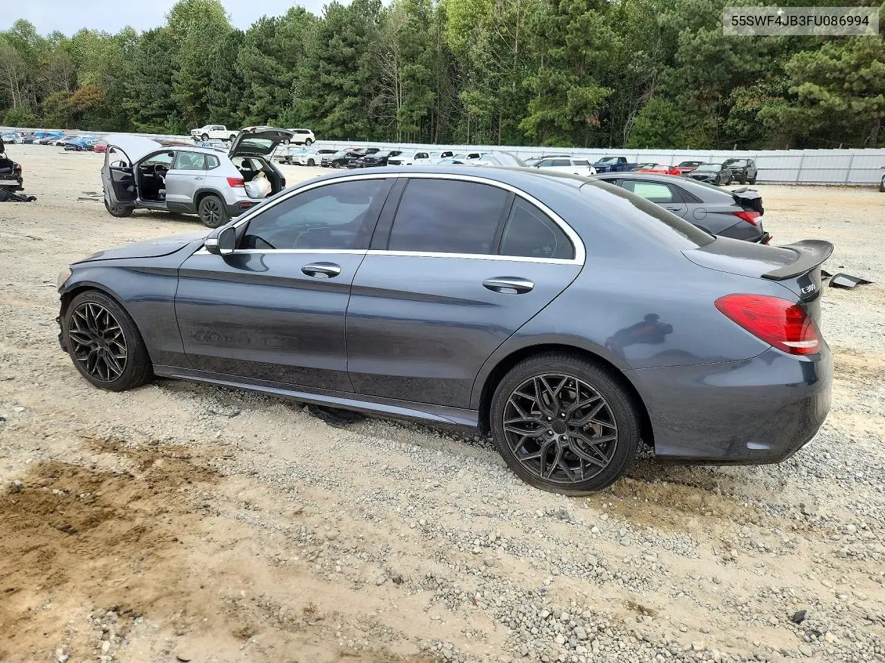2015 MERCEDES C-KLASSE VIN 55SWF4JB3FU086994 — фото 2