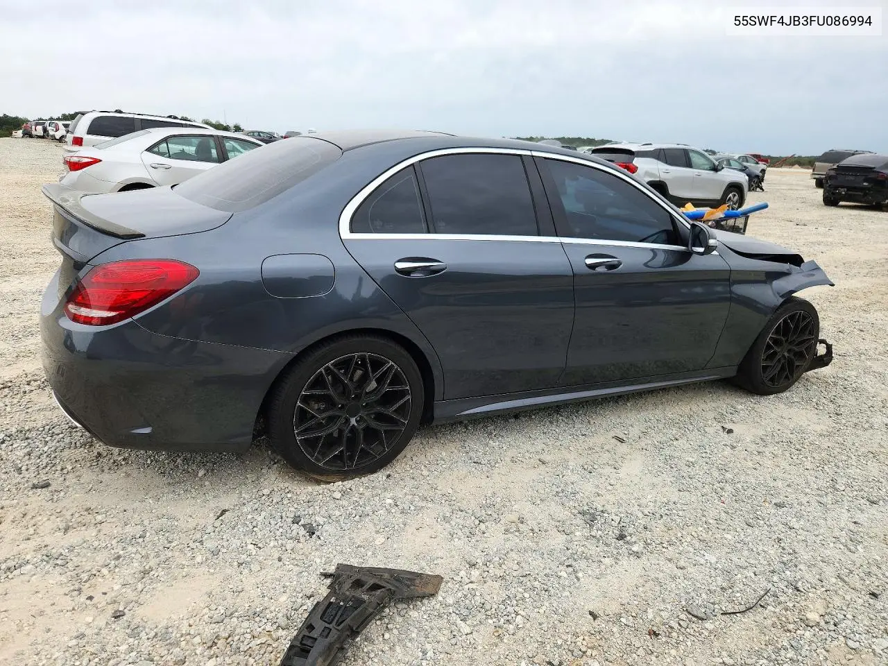 2015 MERCEDES C-KLASSE VIN 55SWF4JB3FU086994 — фото 3