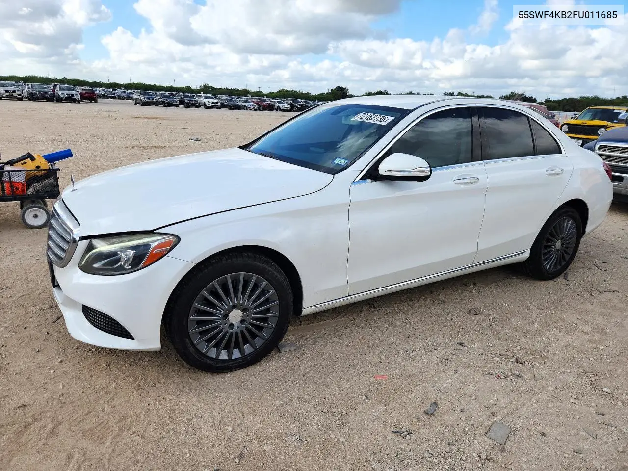 MERCEDES C-KLASSE 2015, VIN 55SWF4KB2FU011685