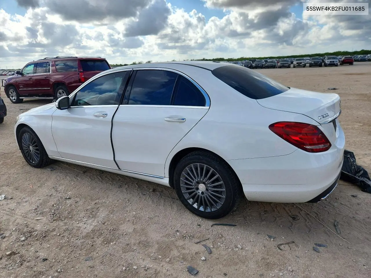 2015 MERCEDES C-KLASSE VIN 55SWF4KB2FU011685 — фото 2