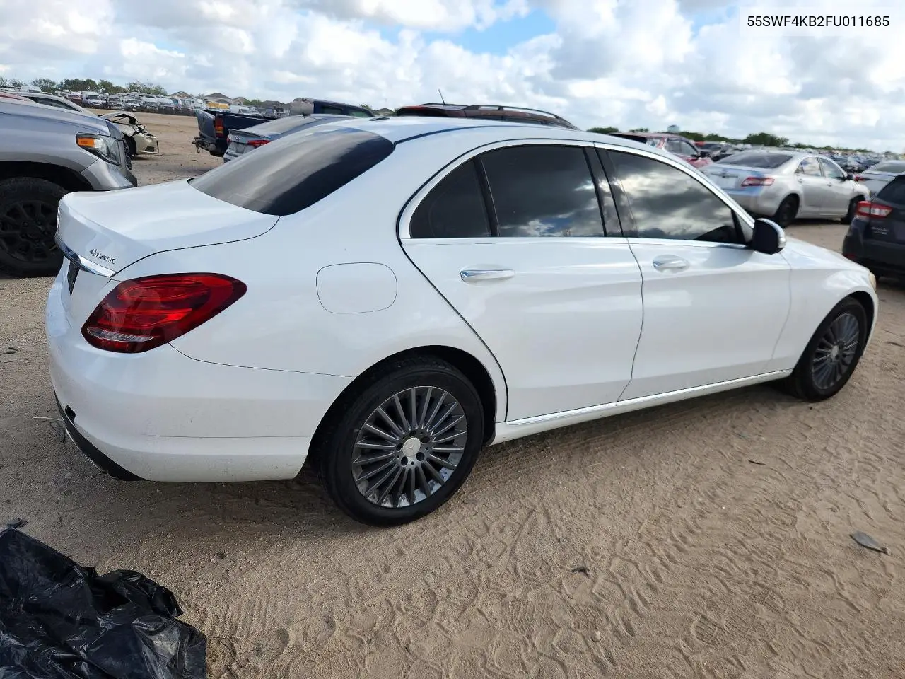2015 MERCEDES C-KLASSE VIN 55SWF4KB2FU011685 — фото 3