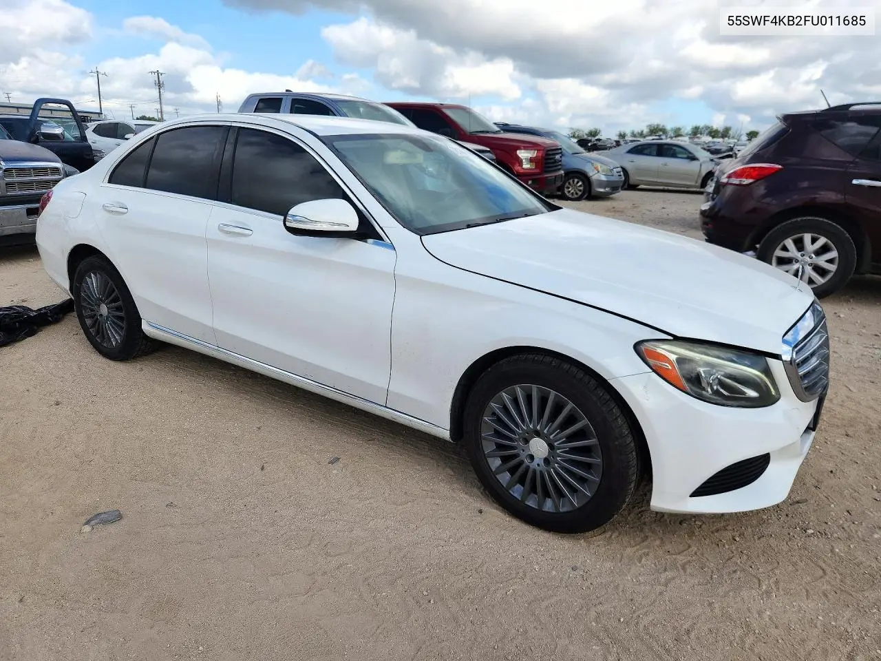 2015 MERCEDES C-KLASSE VIN 55SWF4KB2FU011685 — фото 4