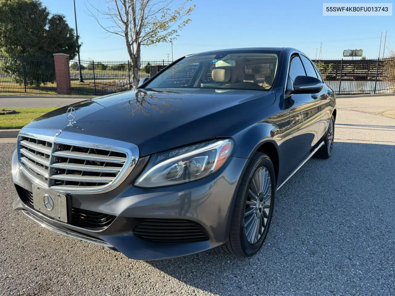 2015 MERCEDES C-KLASSE VIN 55SWF4KB0FU013743 — фото 2