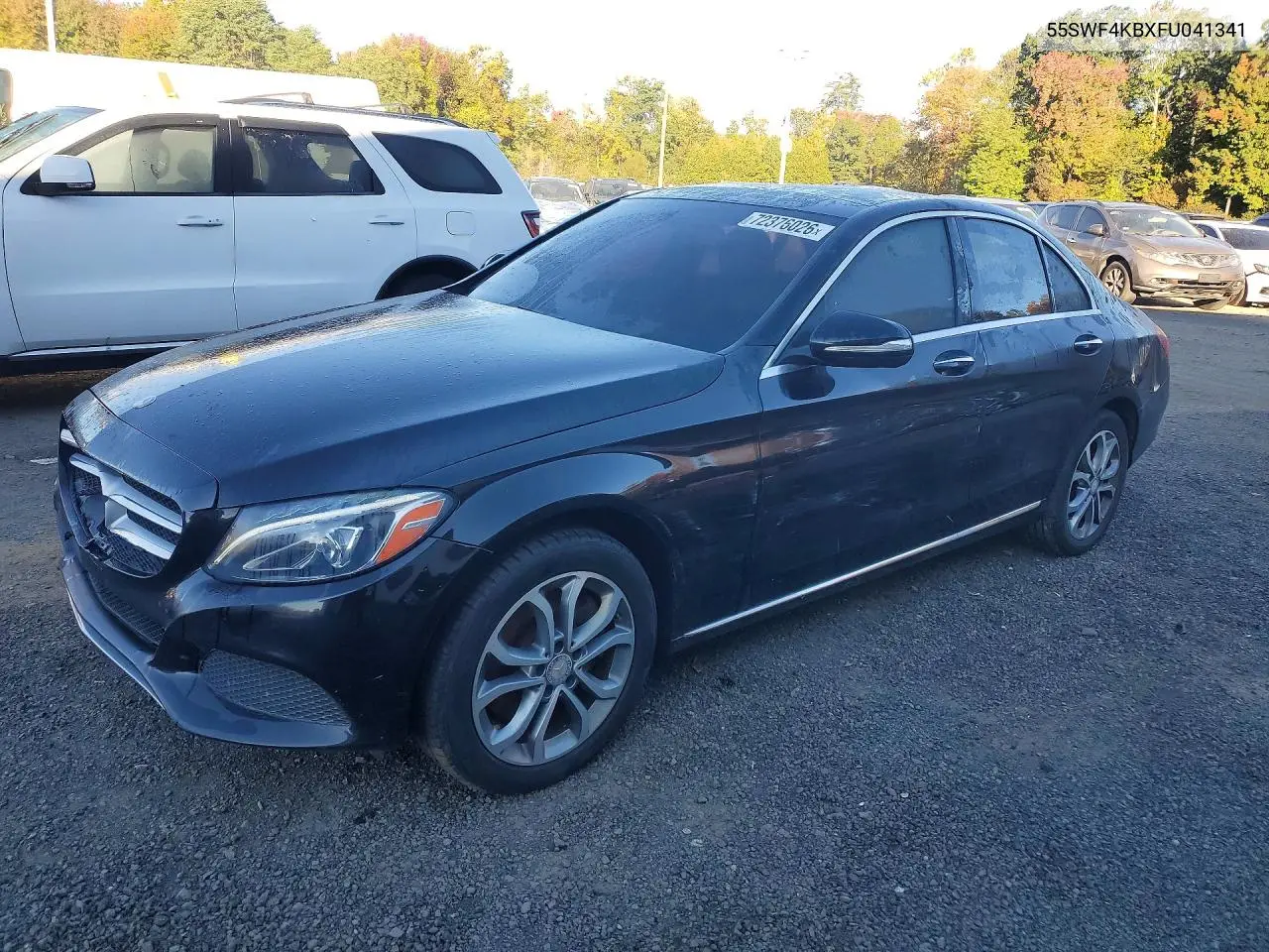 MERCEDES C-KLASSE 2015, VIN 55SWF4KBXFU041341