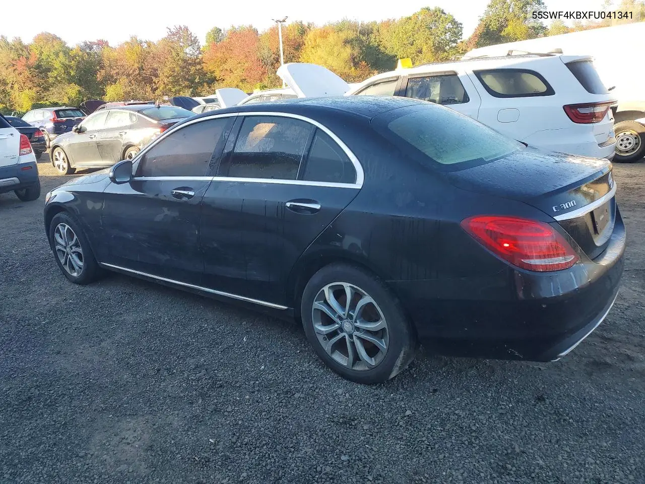 2015 MERCEDES C-KLASSE VIN 55SWF4KBXFU041341 — фото 2