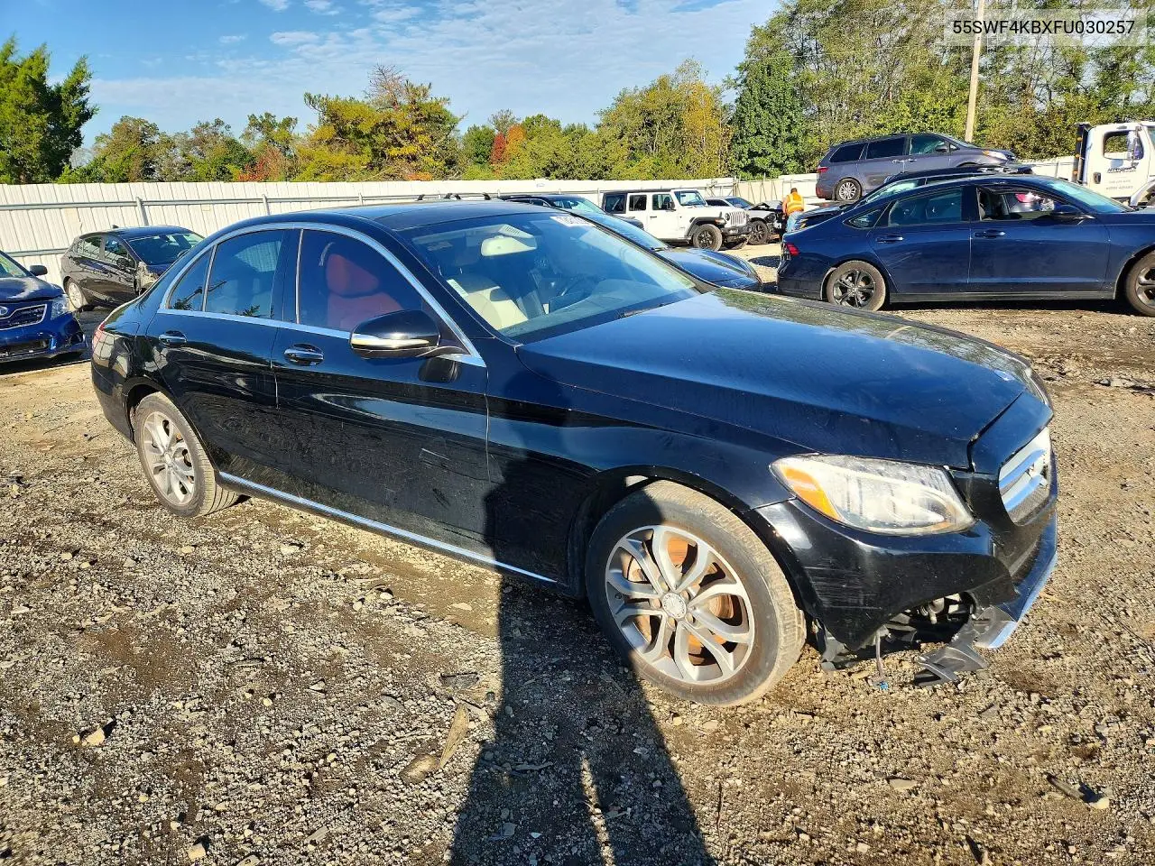 2015 MERCEDES C-KLASSE VIN 55SWF4KBXFU030257 — фото 4
