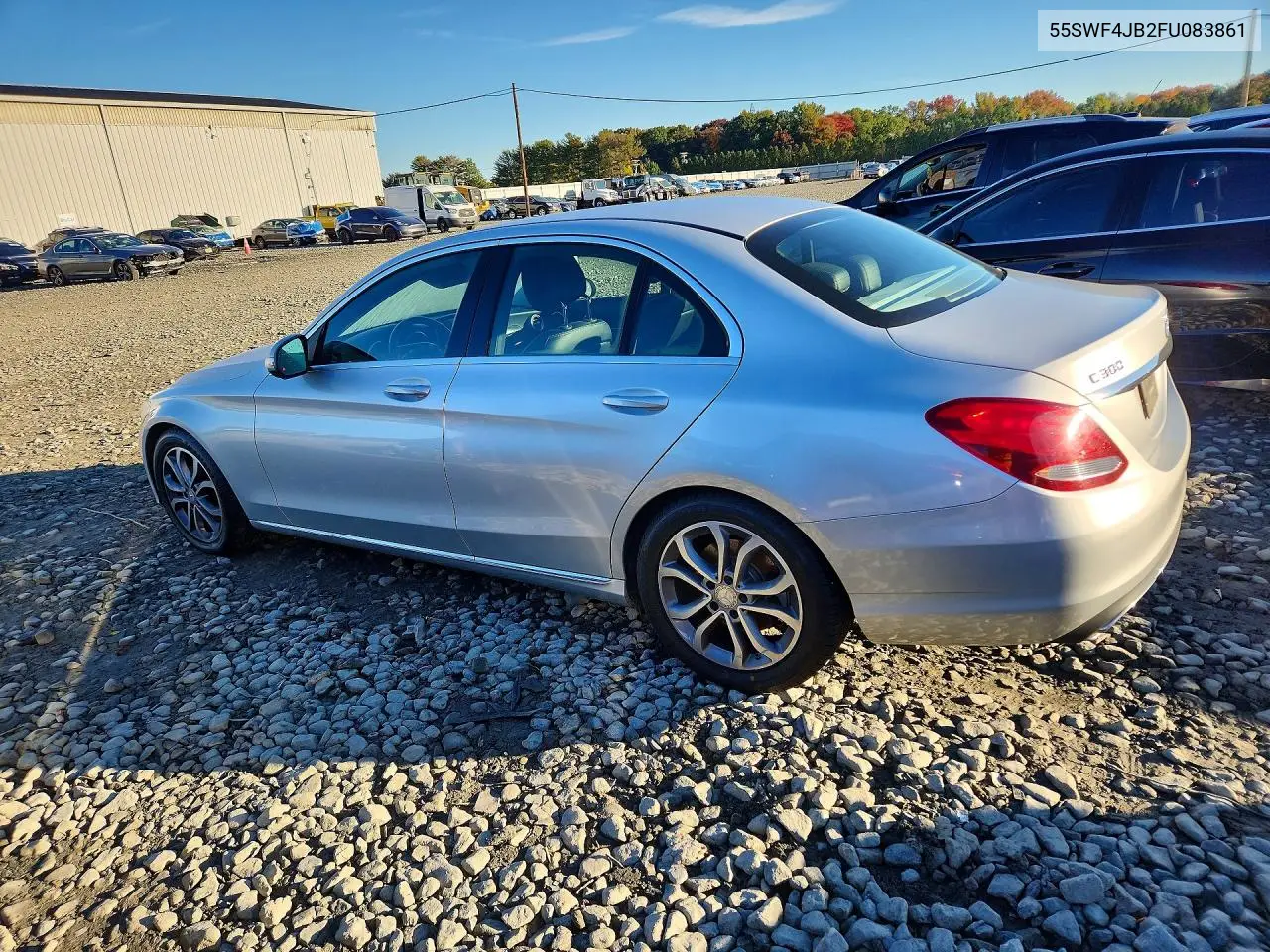 2015 MERCEDES C-KLASSE VIN 55SWF4JB2FU083861 — фото 2