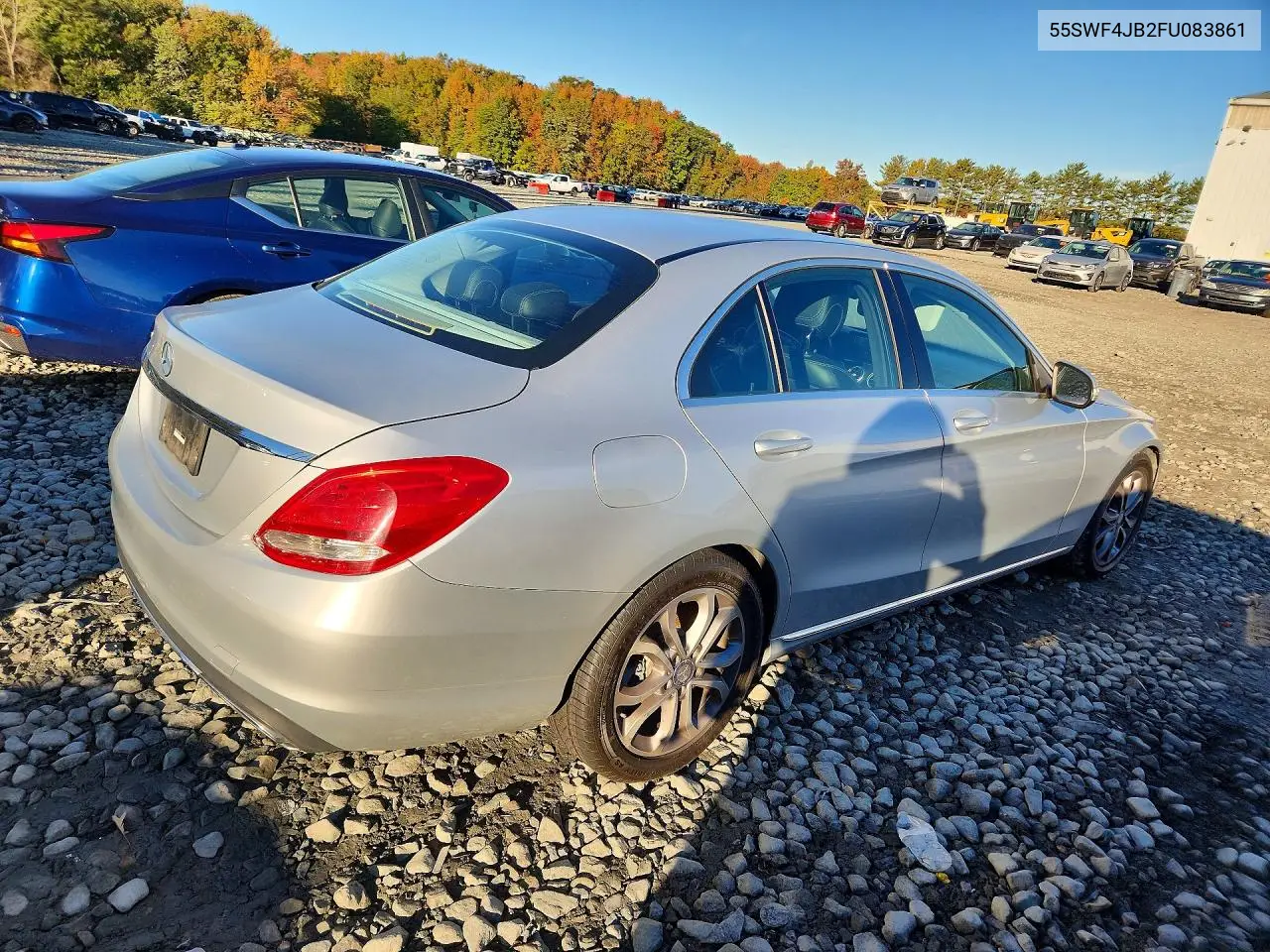 2015 MERCEDES C-KLASSE VIN 55SWF4JB2FU083861 — фото 3