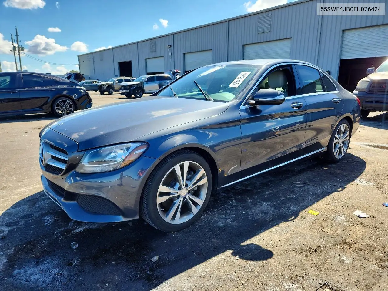 MERCEDES C-KLASSE 2015, VIN 55SWF4JB0FU076424