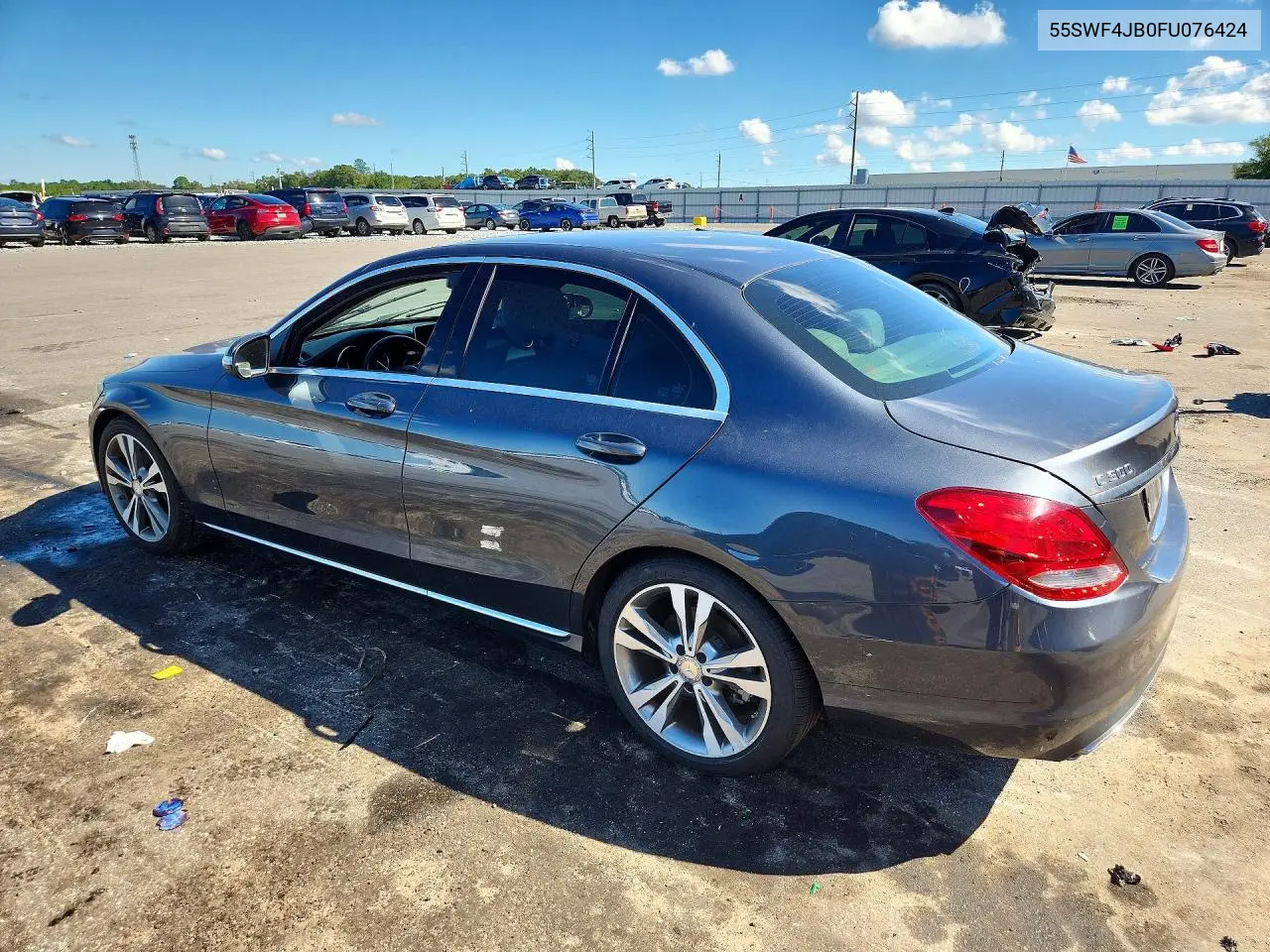 2015 MERCEDES C-KLASSE VIN 55SWF4JB0FU076424 — фото 2