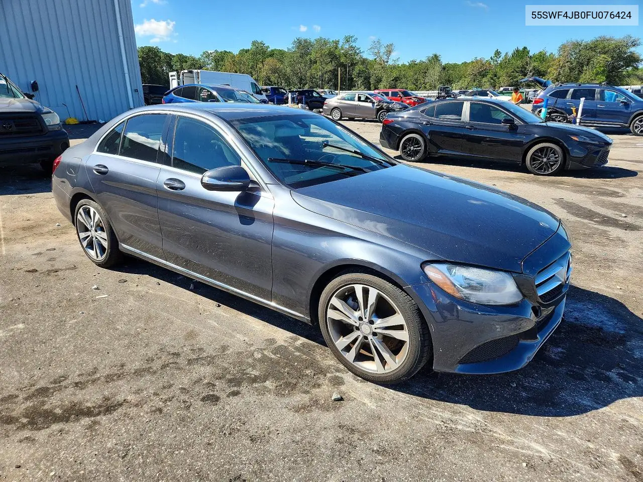 2015 MERCEDES C-KLASSE VIN 55SWF4JB0FU076424 — фото 4