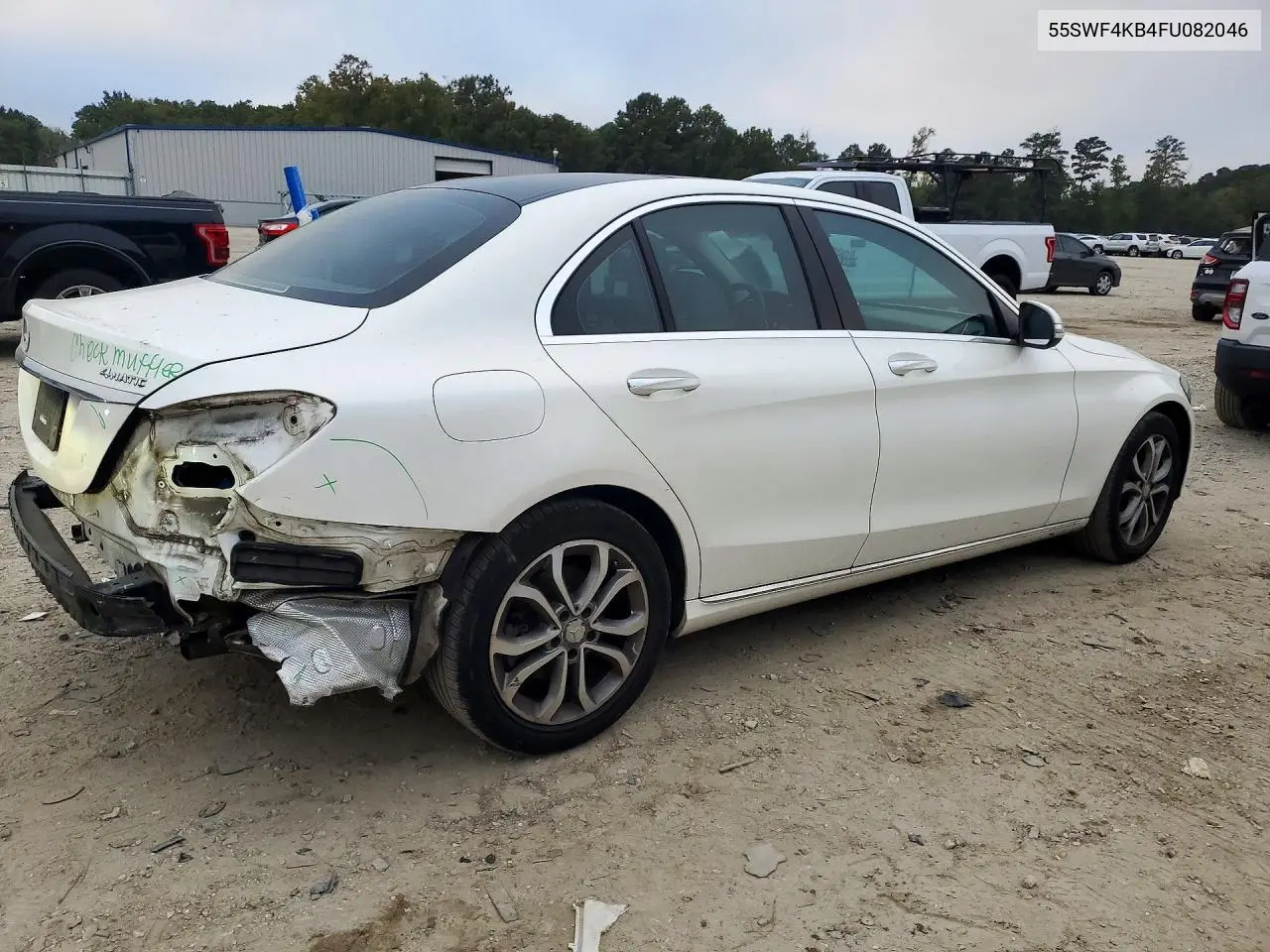 2015 MERCEDES C-KLASSE VIN 55SWF4KB4FU082046 — фото 3