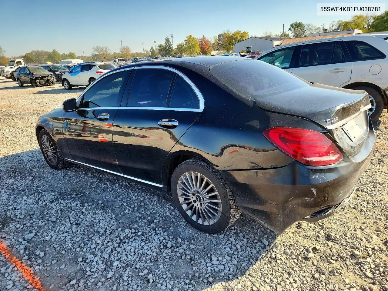 2015 MERCEDES C-KLASSE VIN 55SWF4KB1FU038781 — фото 2