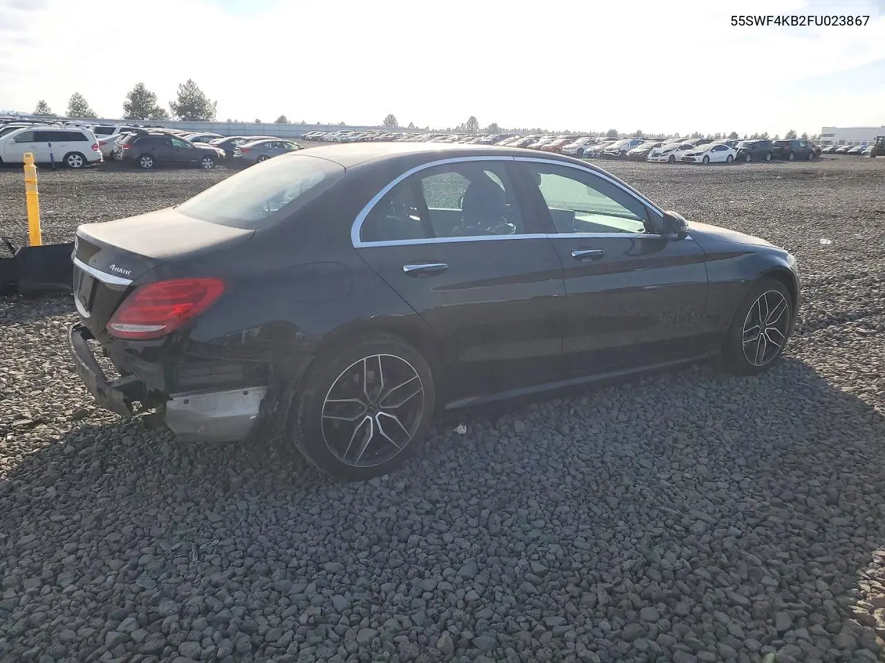 2015 MERCEDES C-KLASSE VIN 55SWF4KB2FU023867 — фото 3
