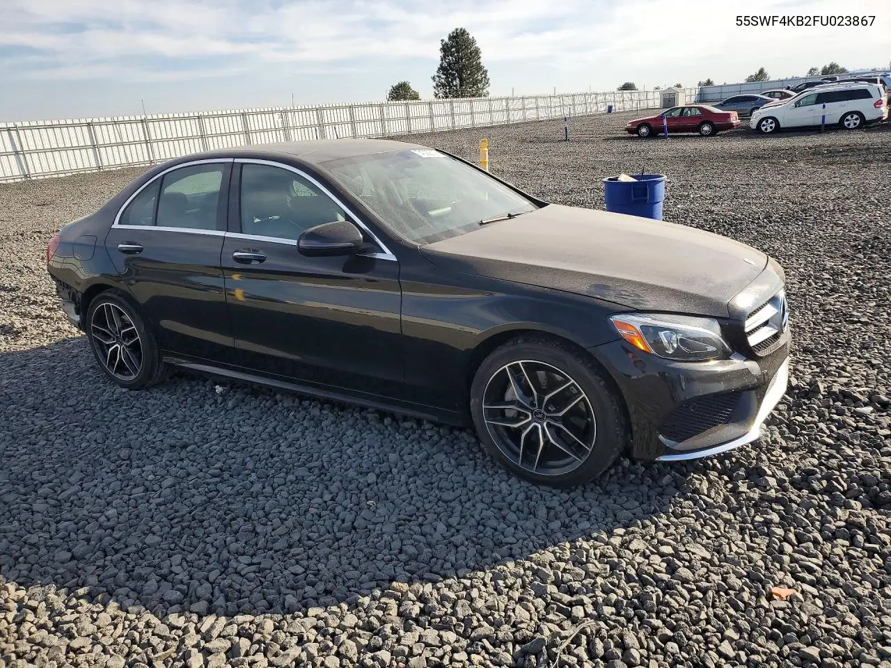 2015 MERCEDES C-KLASSE VIN 55SWF4KB2FU023867 — фото 4