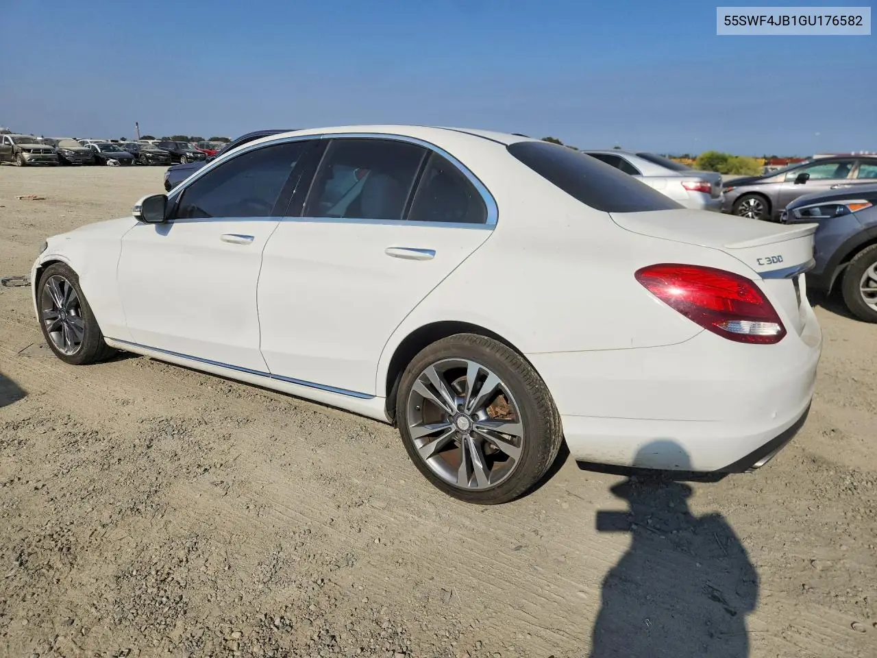 2016 MERCEDES C-KLASSE VIN 55SWF4JB1GU176582 — фото 2