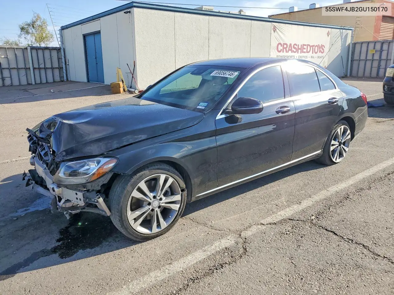 MERCEDES C-KLASSE 2016, VIN 55SWF4JB2GU150170