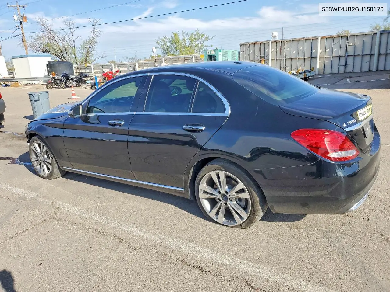 2016 MERCEDES C-KLASSE VIN 55SWF4JB2GU150170 — фото 2