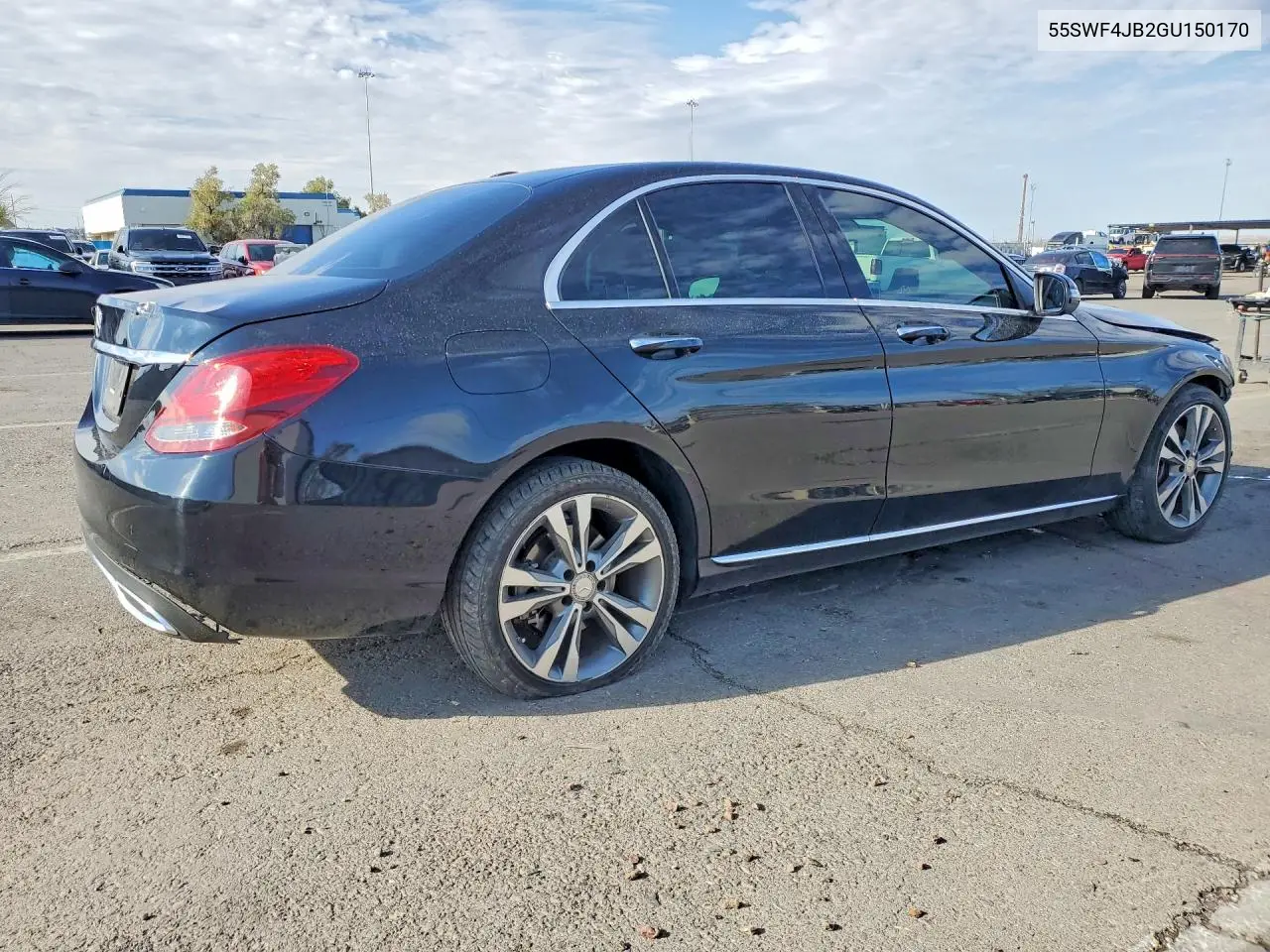 2016 MERCEDES C-KLASSE VIN 55SWF4JB2GU150170 — фото 3