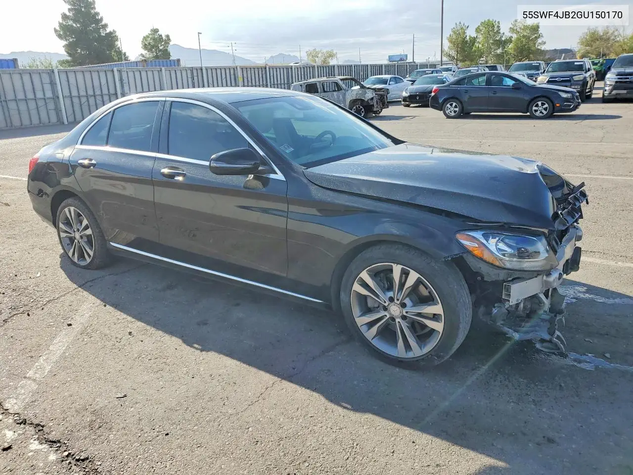 2016 MERCEDES C-KLASSE VIN 55SWF4JB2GU150170 — фото 4